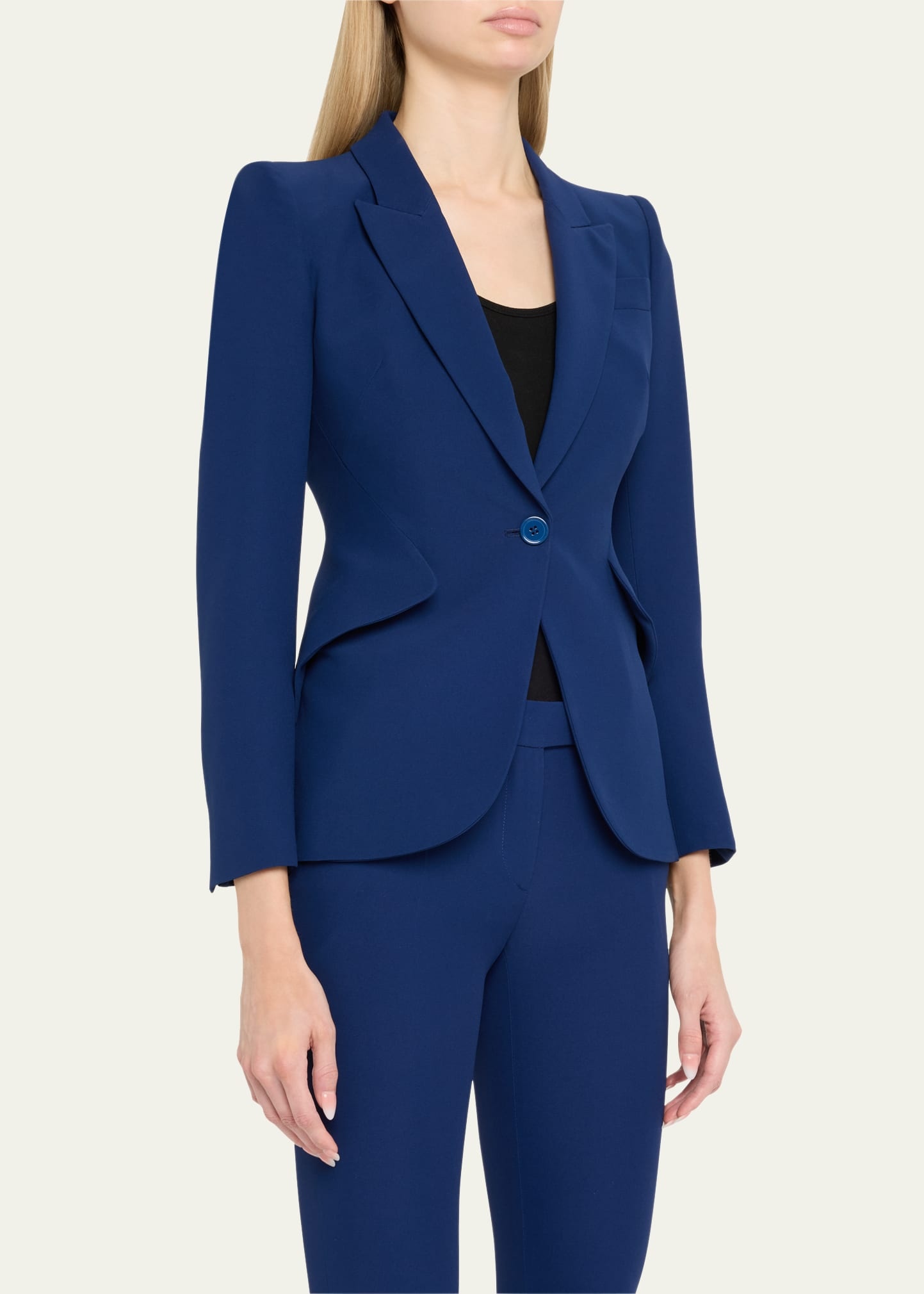 Single-Breasted Blazer Jacket - 4
