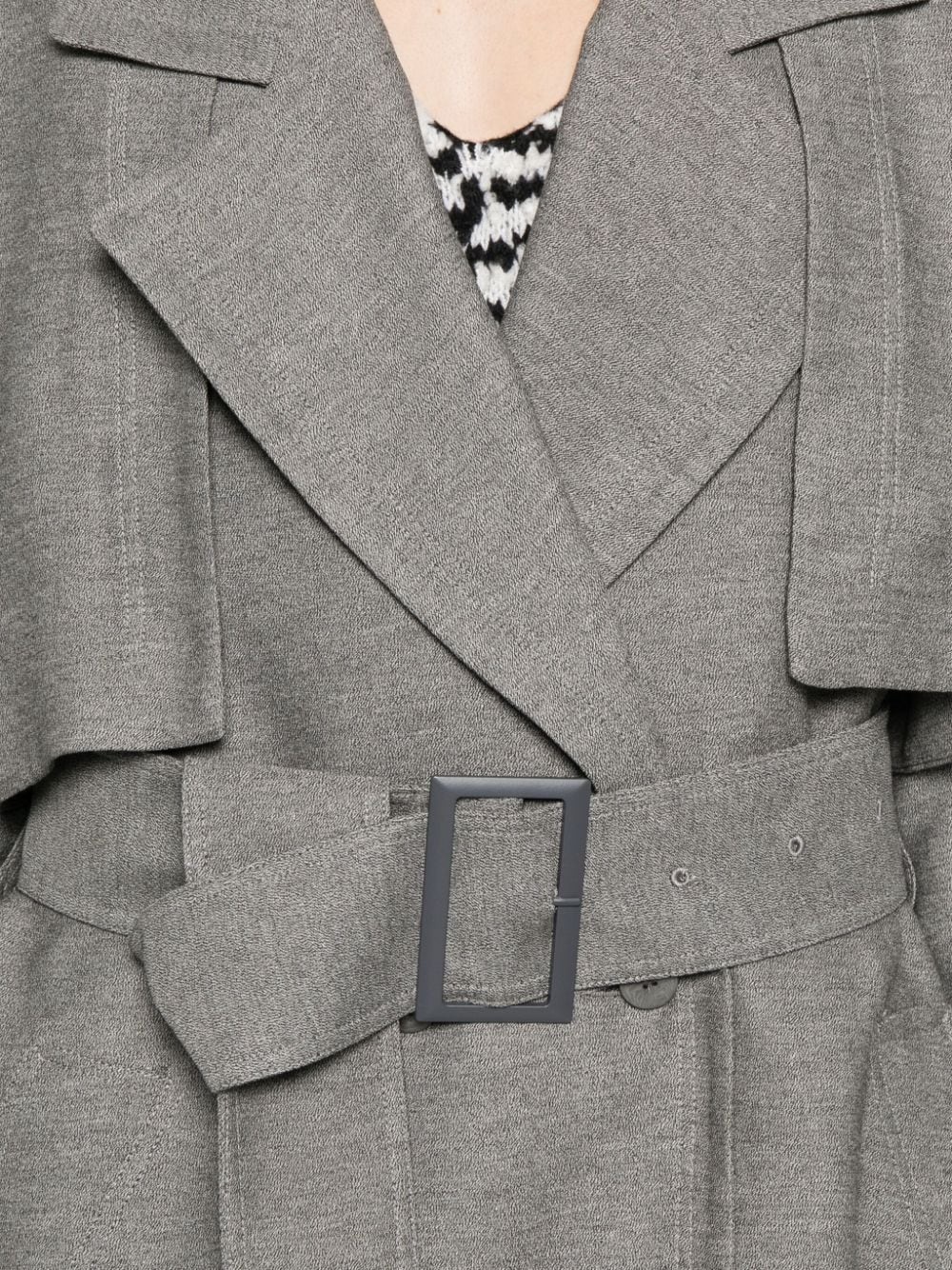 Longline trench coat - 5