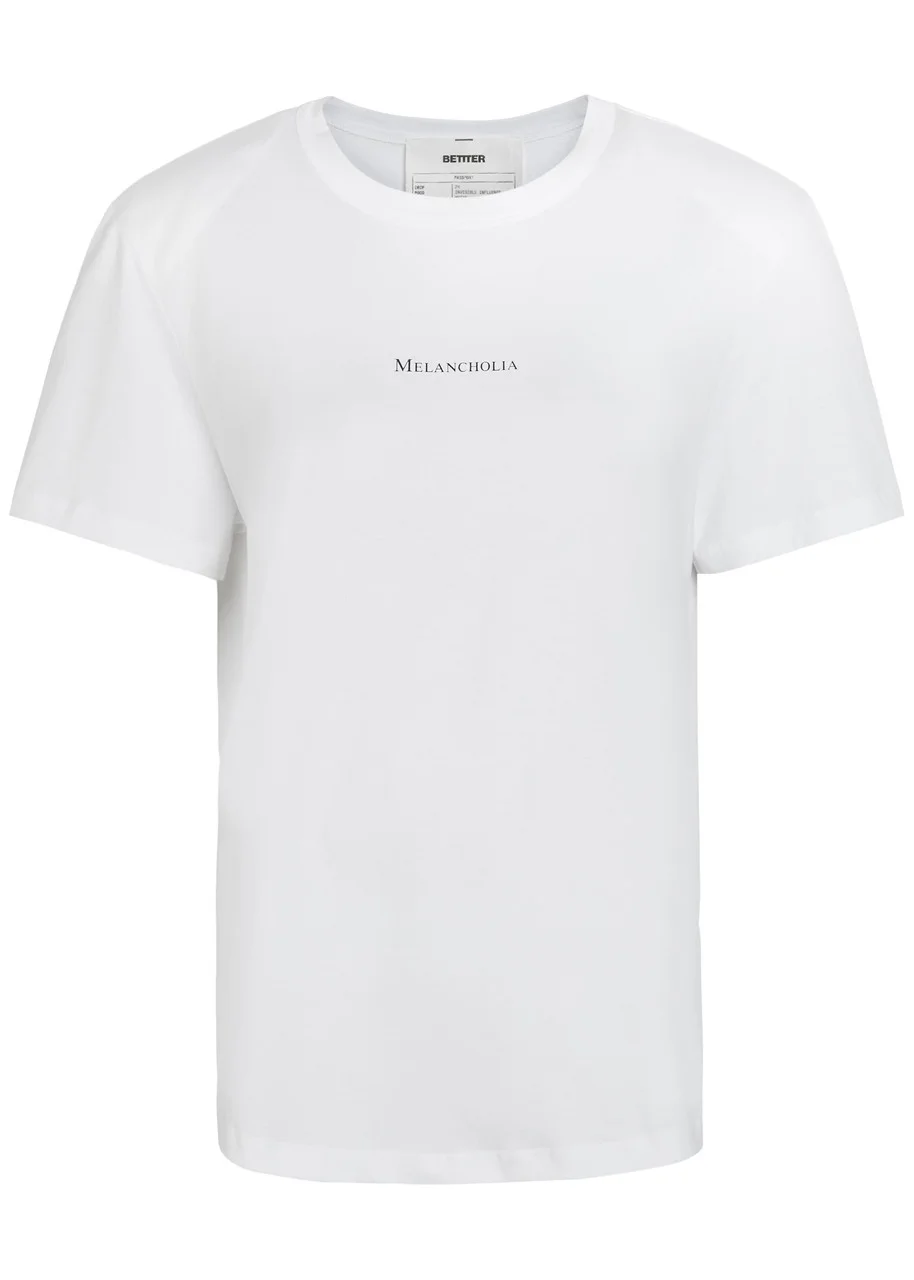 Bettter Melancholia Printed Cotton T-shirt - 1