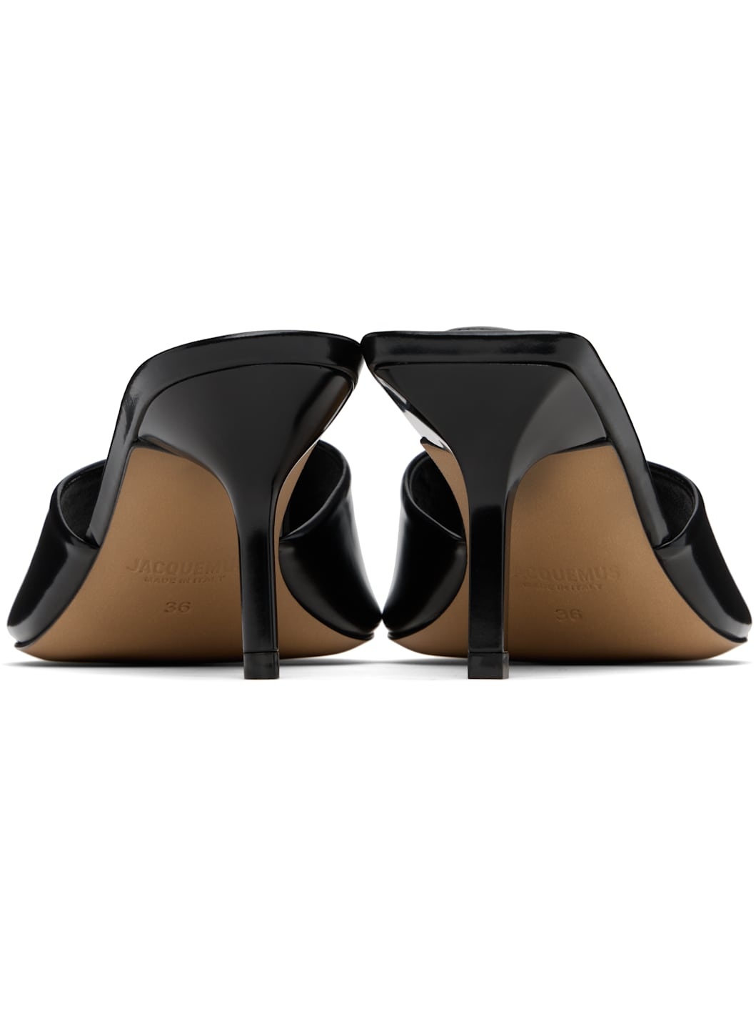 Black 'The Cubisto' Mules - 2