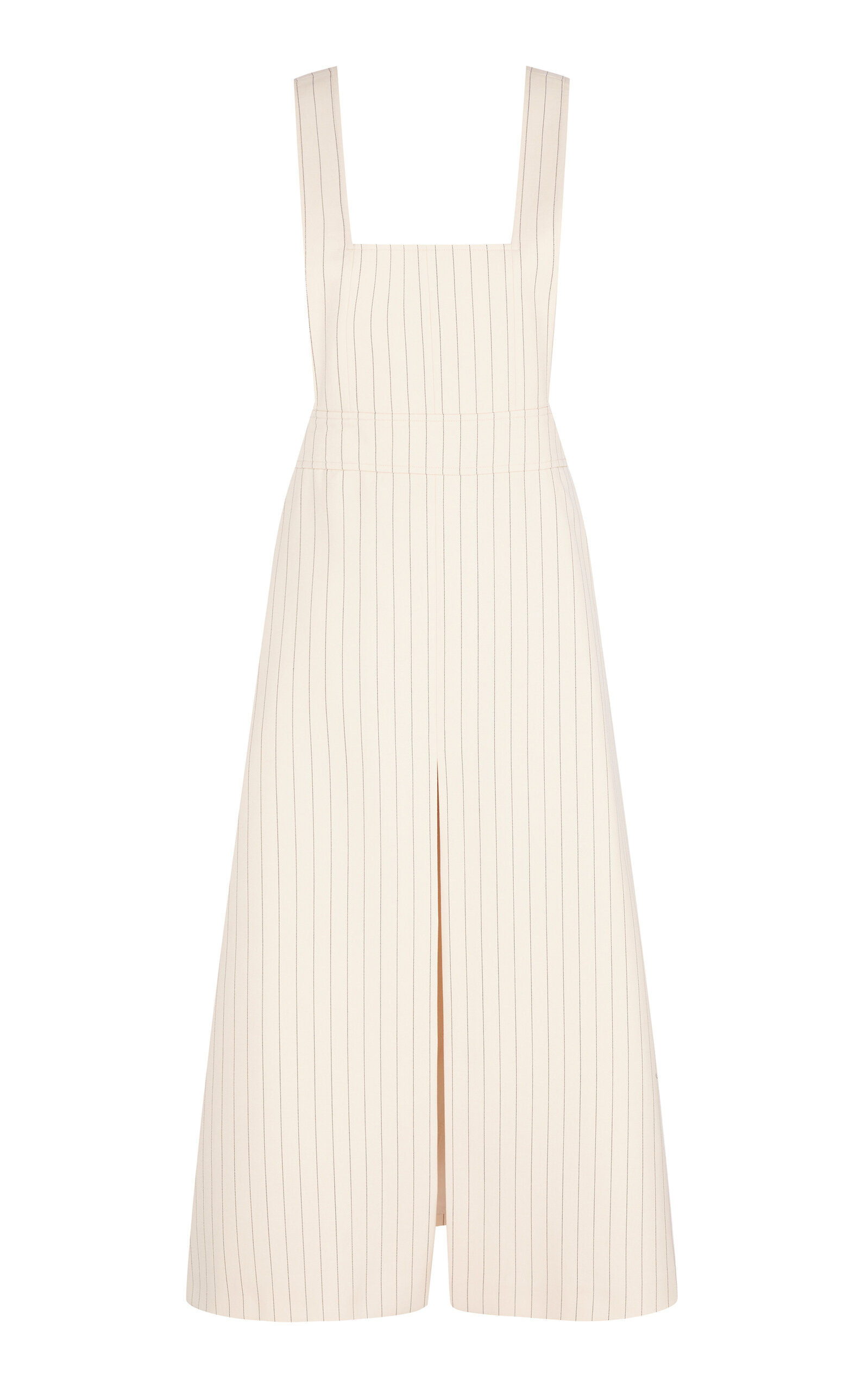 Hypnotic Pinstripe Apron Wool Dress stripe - 1