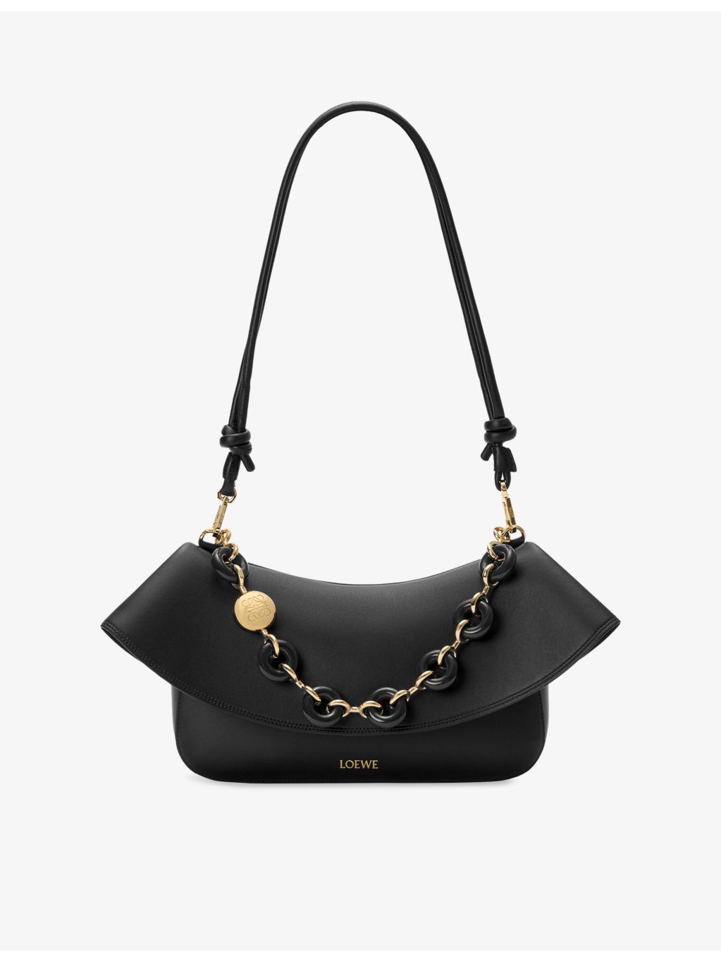 Medium Ola Leather Shoulder Bag - 8