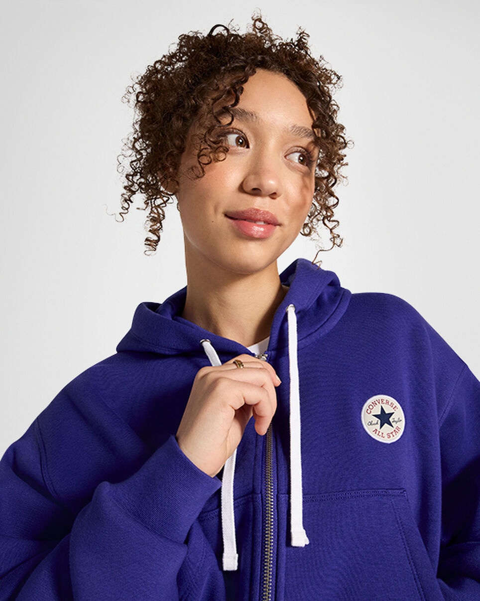 Converse zip hoodie women's best sale