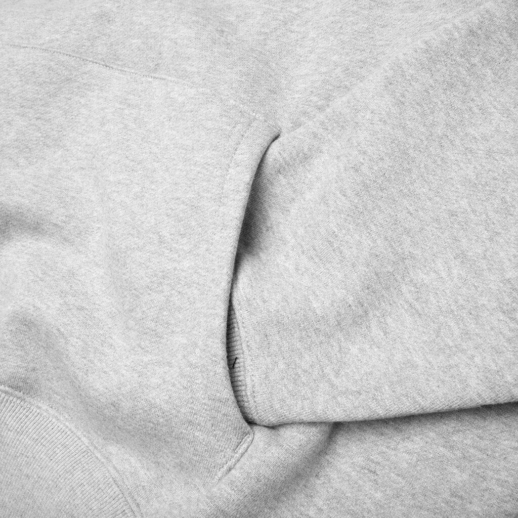 OLD ENGLISH HOODIE - HEATHER GREY - 4