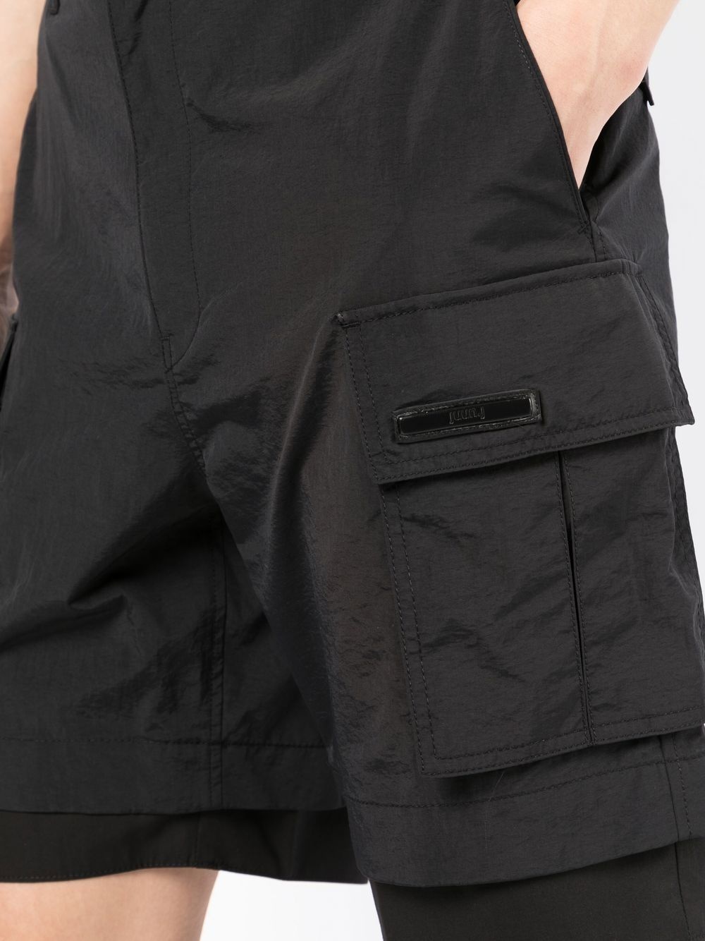 logo-patch cargo shorts - 5
