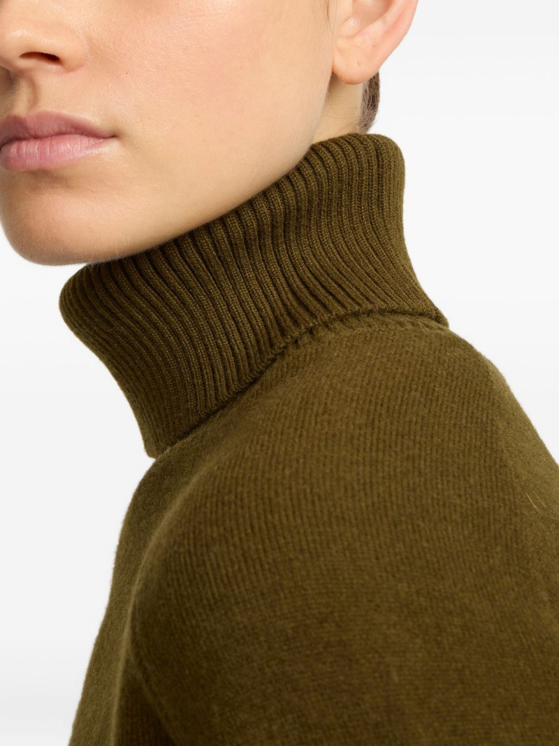 turtleneck wide-cuff sweater 5