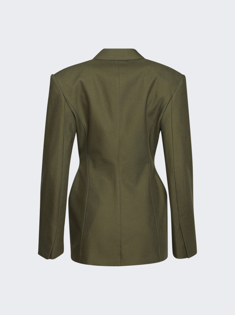 WARDROBE.NYC Drill Contour Blazer Military outlook