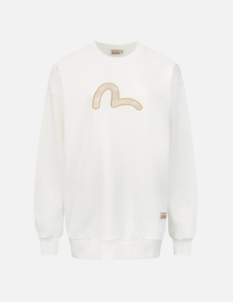 BROCADE SEAGULL APPLIQUÉ SWEATSHIRT 1