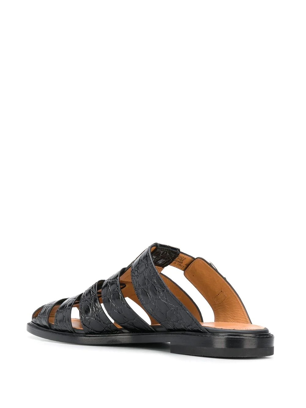 Bempton crocodile-effect sandals - 3