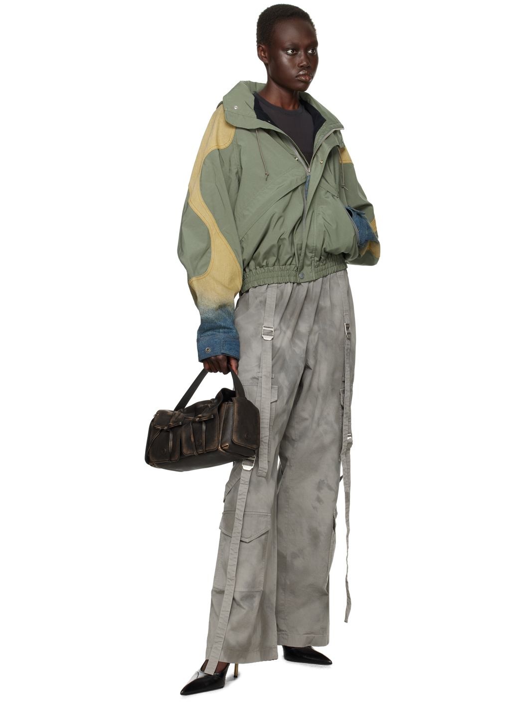 Gray Cargo Pocket Trousers - 4