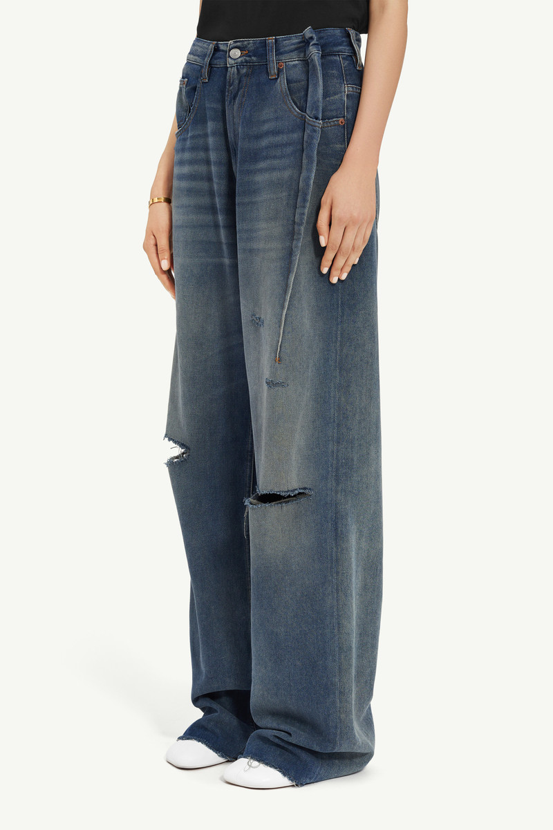 Aged denim jeans 4