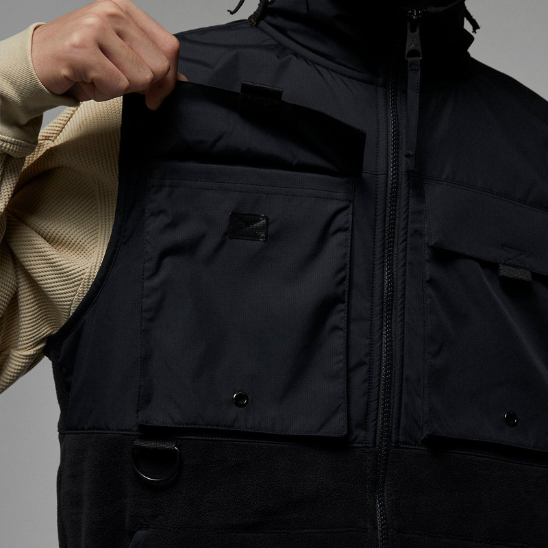Jordan Air Jordan Jumpman Fleece Vest 'Black' DX6598-010 outlook