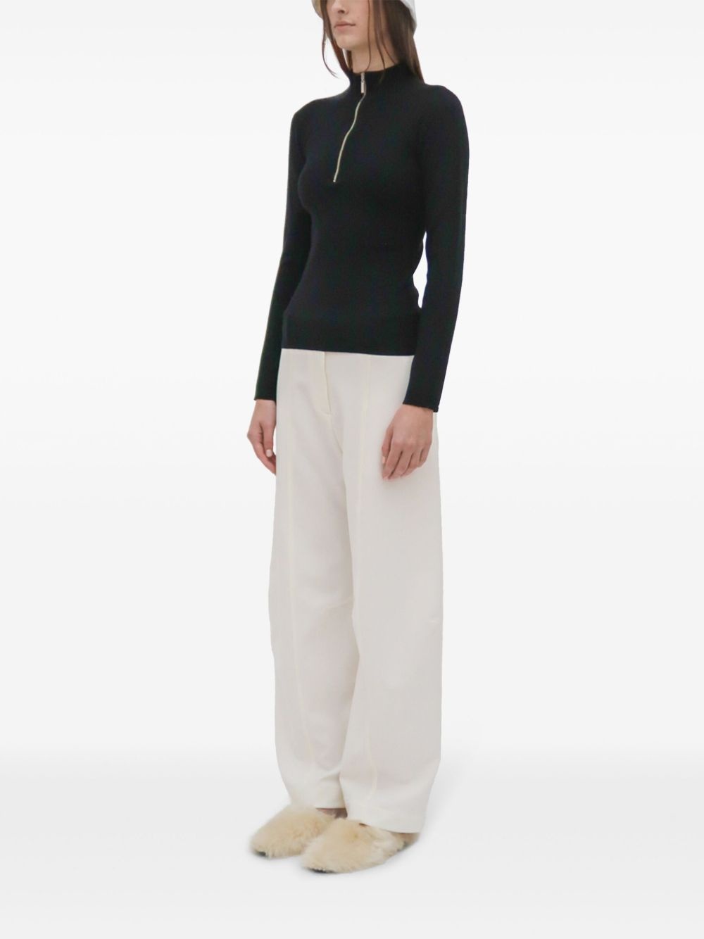 ribbed turtleneck sweater - 4