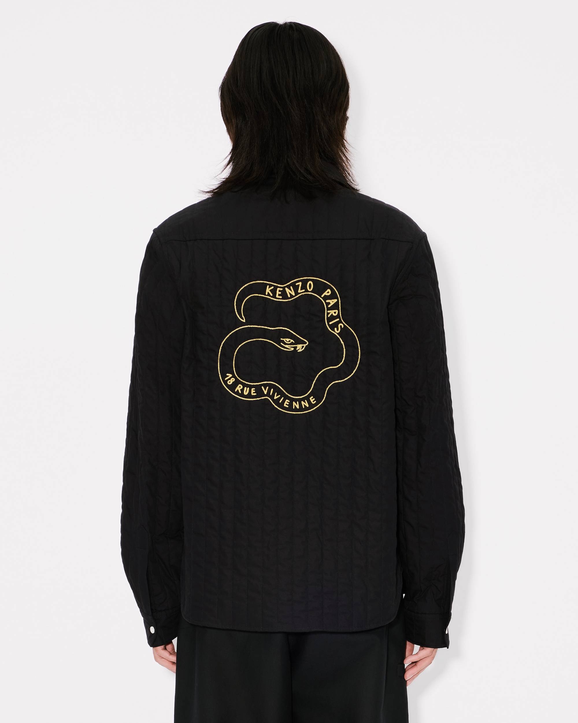 'Lunar New Year' genderless quilted padded overshirt in cotton poplin - 9
