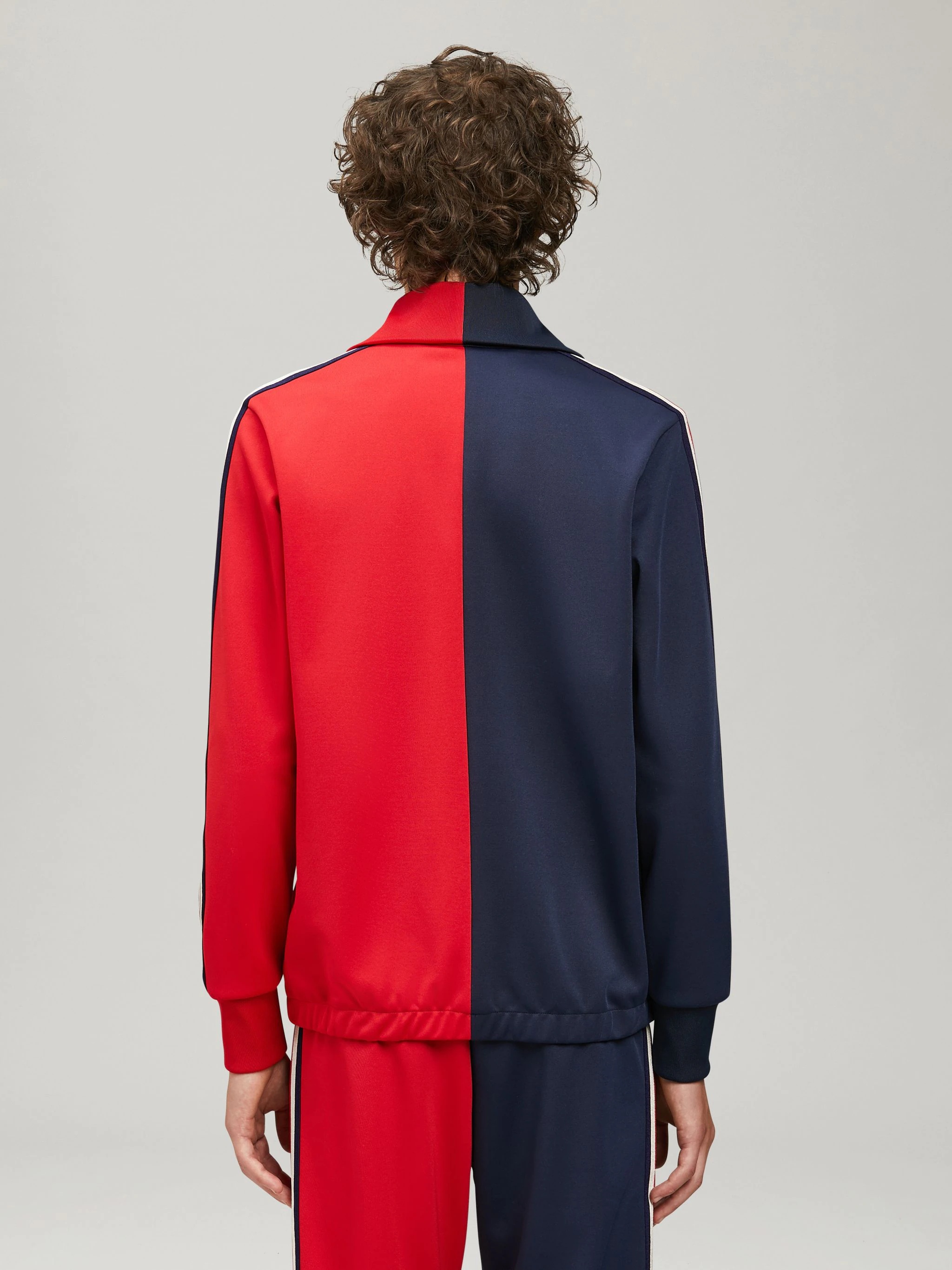 TWO TONE TRACK JACKET - 5