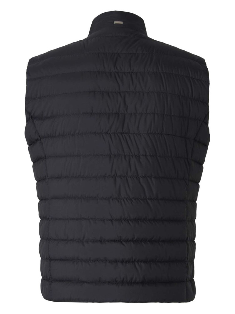 Herno quilted high-neck vest outlook