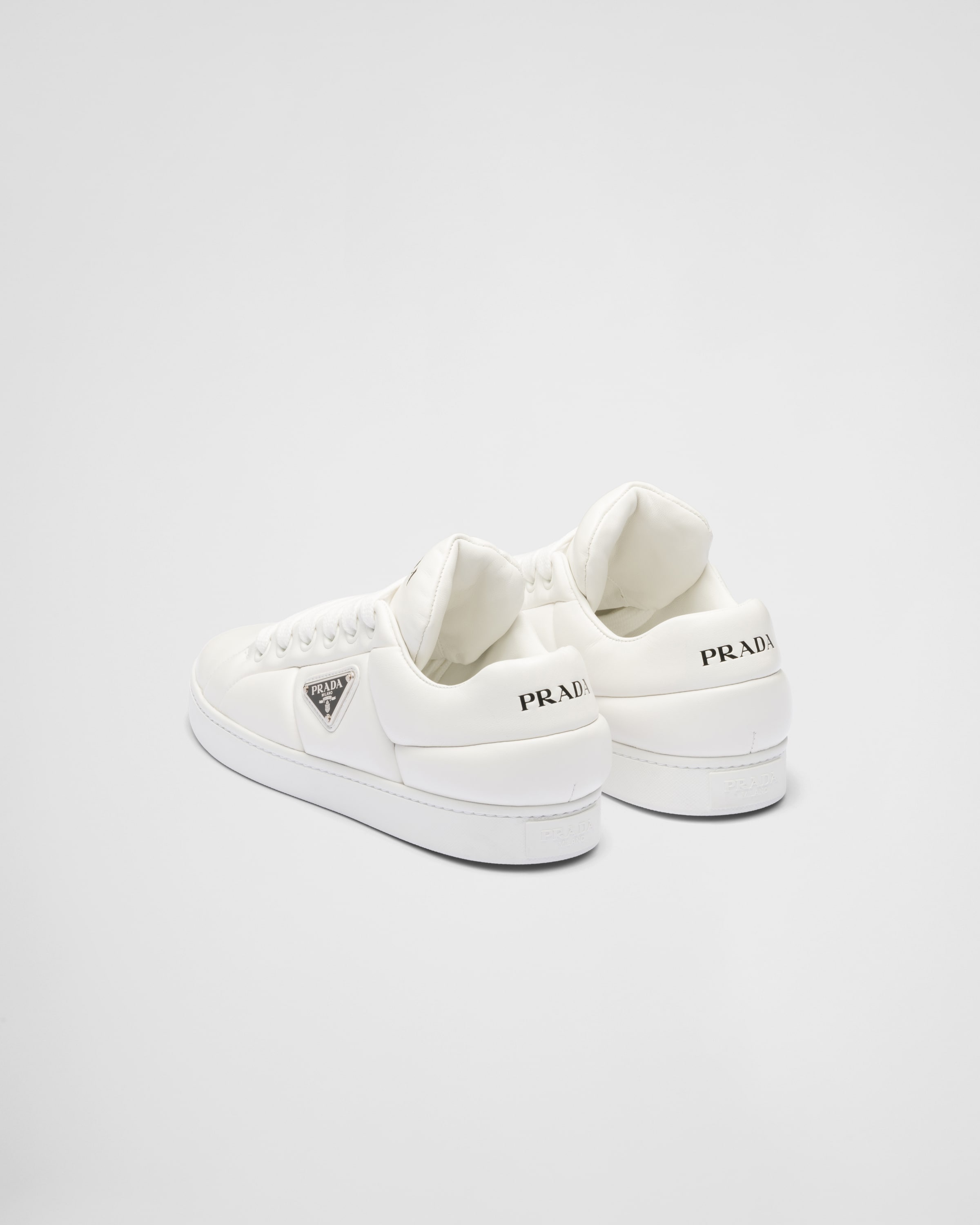 Padded nappa leather sneakers - 4