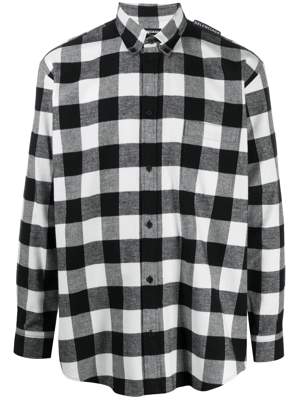 checked cotton shirt  - 1