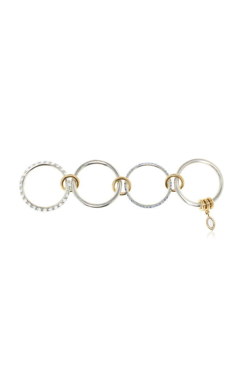 Exclusive La Isla 18K Yellow Gold and Sterling Silver Inara Marquise Blue Ring blue 4
