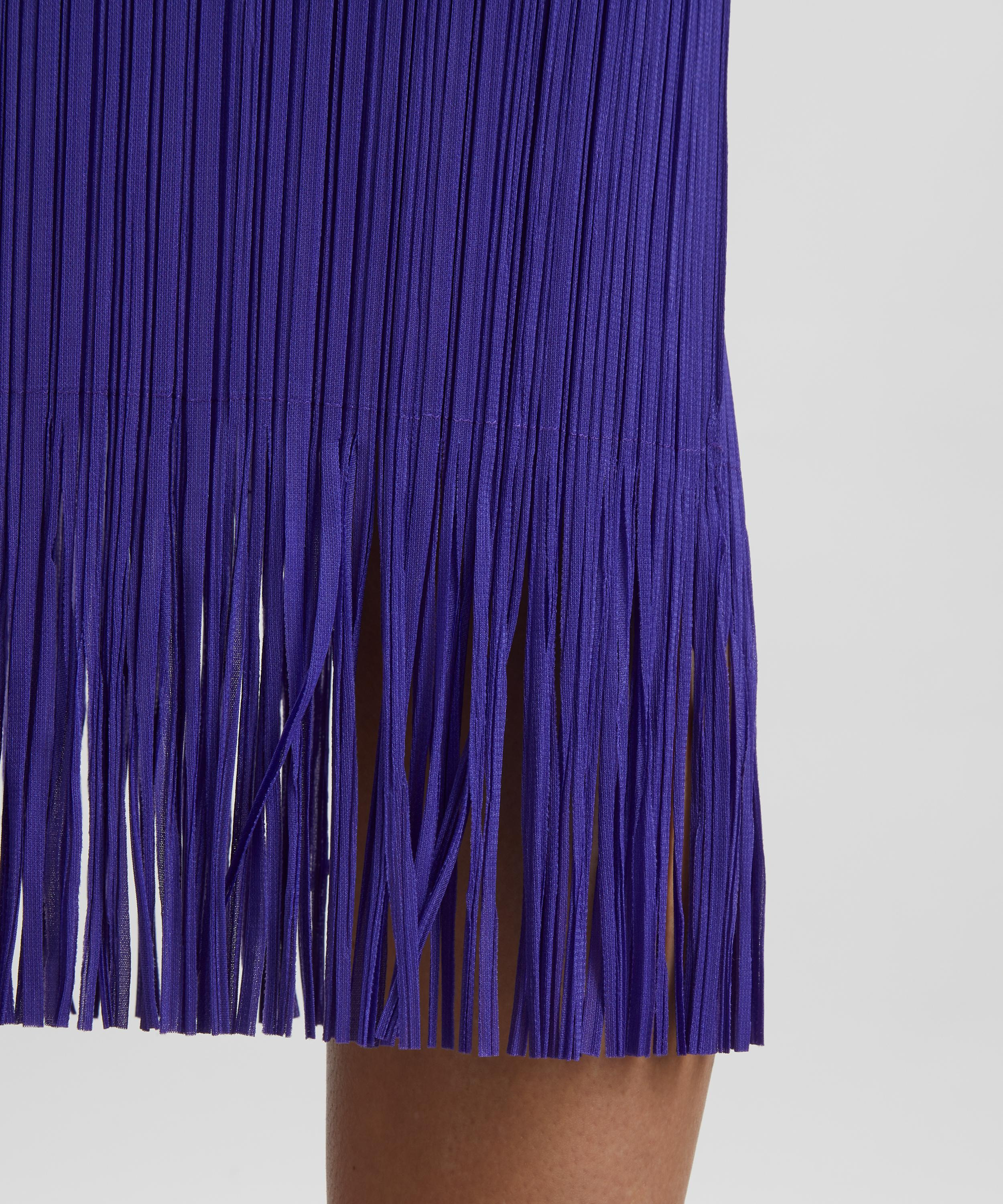 WAVE Purple Pleated Midi Dress - 5