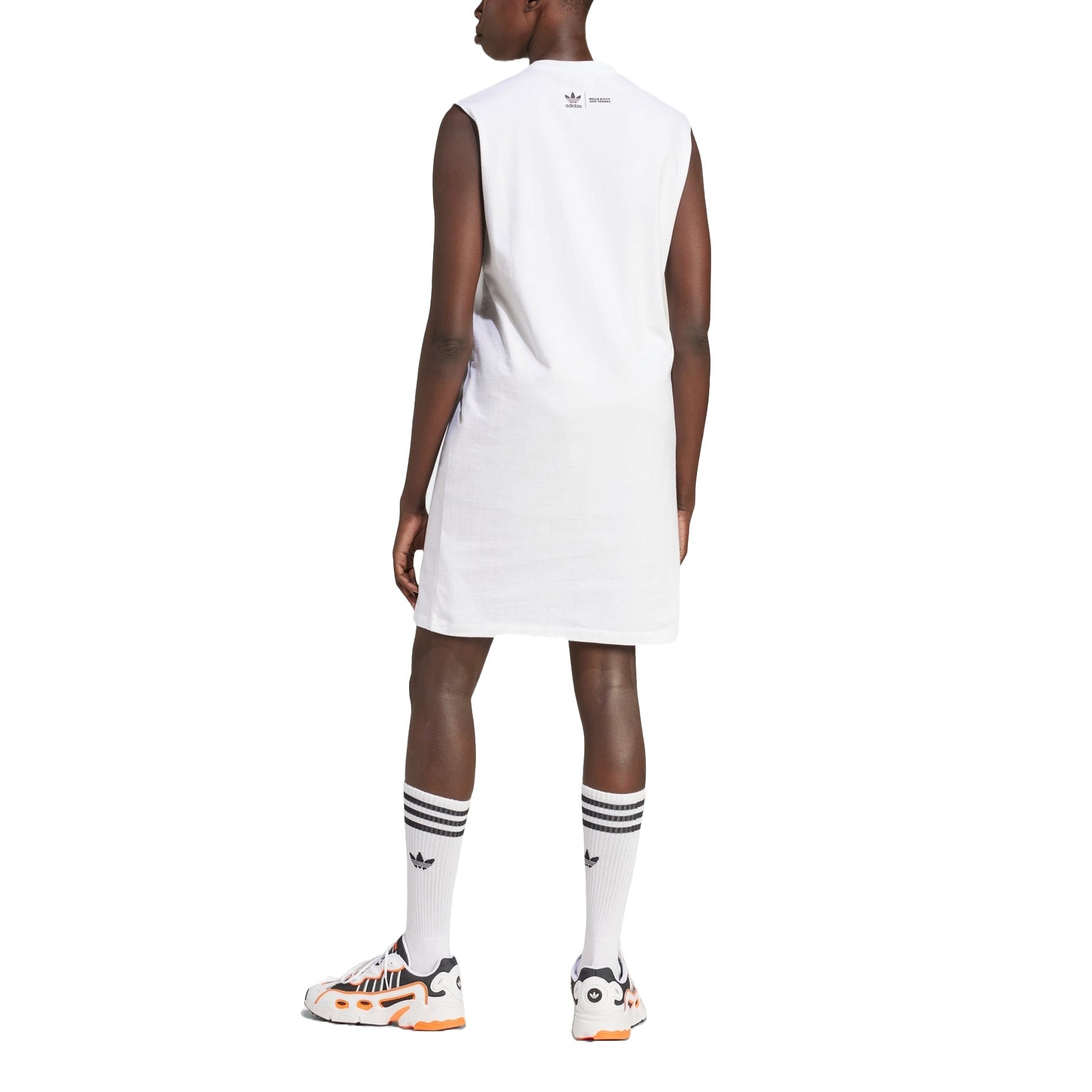 (WMNS) adidas Originals x Hello Kitty Cinnamoroll Graphic Tank Dress 'White' JG8055 - 2