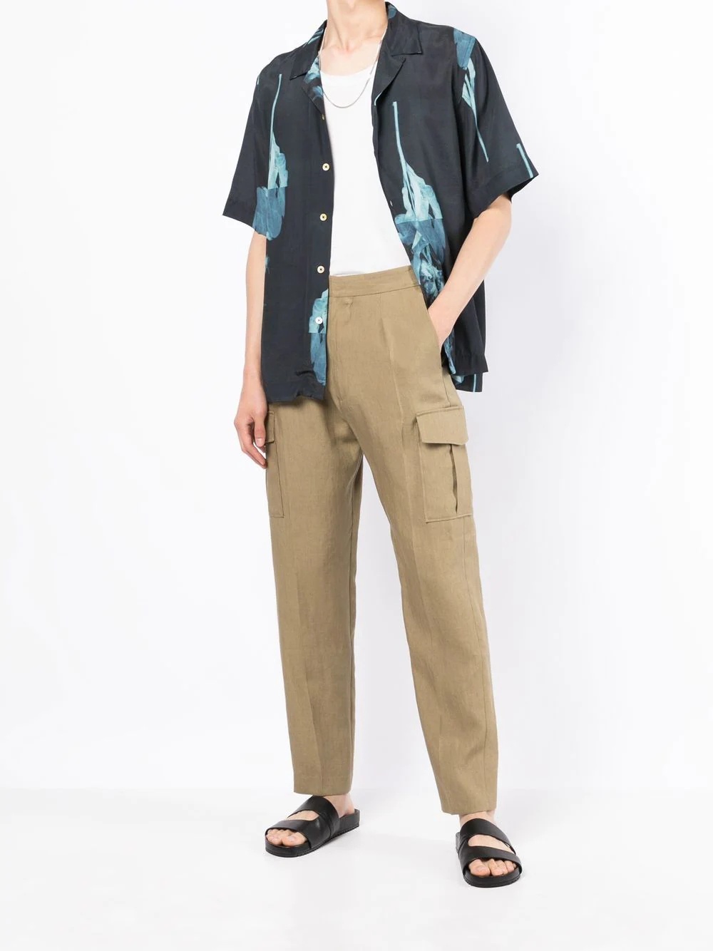 straight-leg cargo trousers - 2