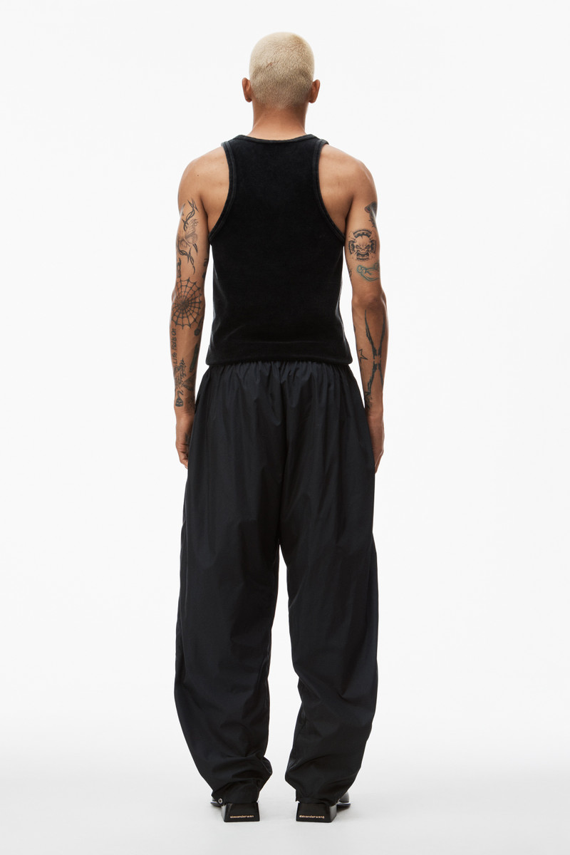 articulated track pant in crisp nylon 5