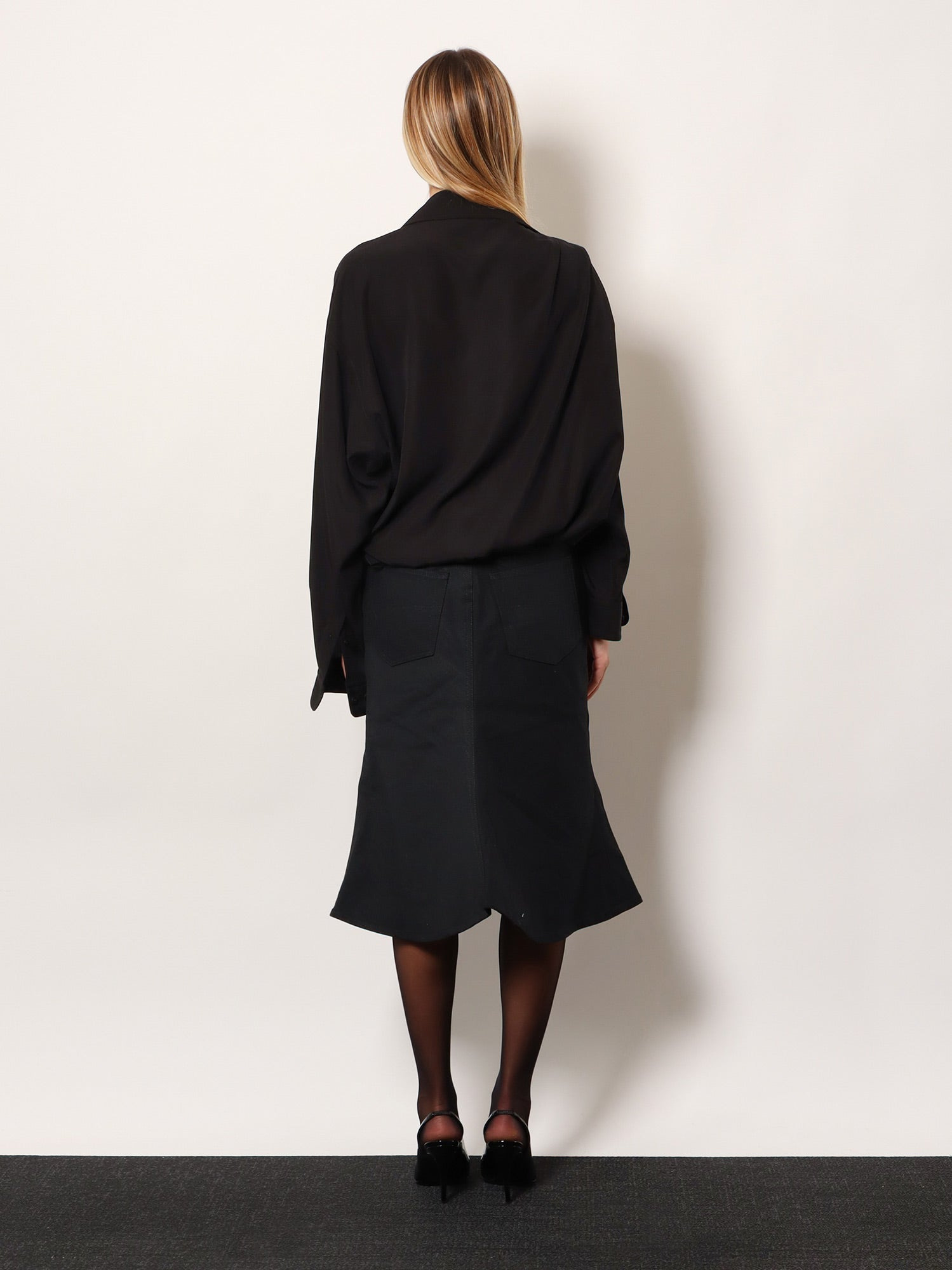 One Shoulder Lyocell Shirt - 3