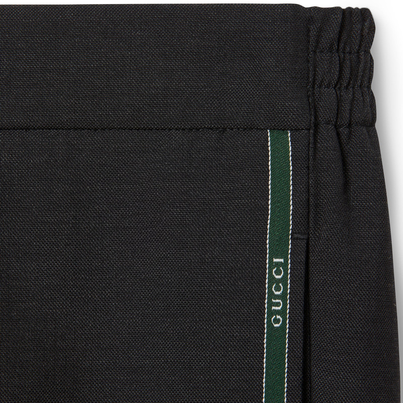 Wool pant with Gucci selvedge detail 5
