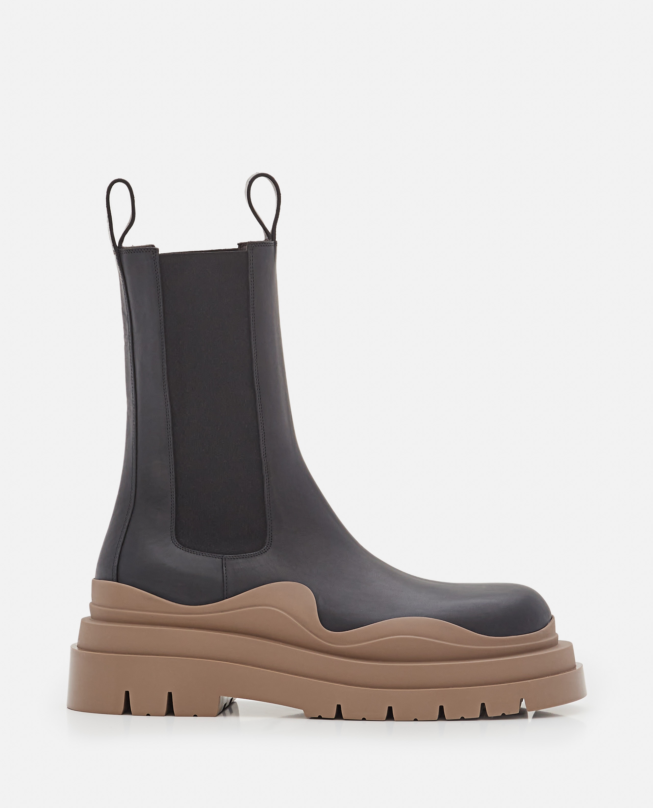 Bottega Veneta TIRE CHELSEA BOOT MILITARY CALF biffi REVERSIBLE