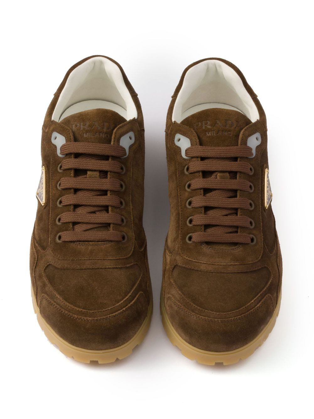 faded suede sneakers - 5