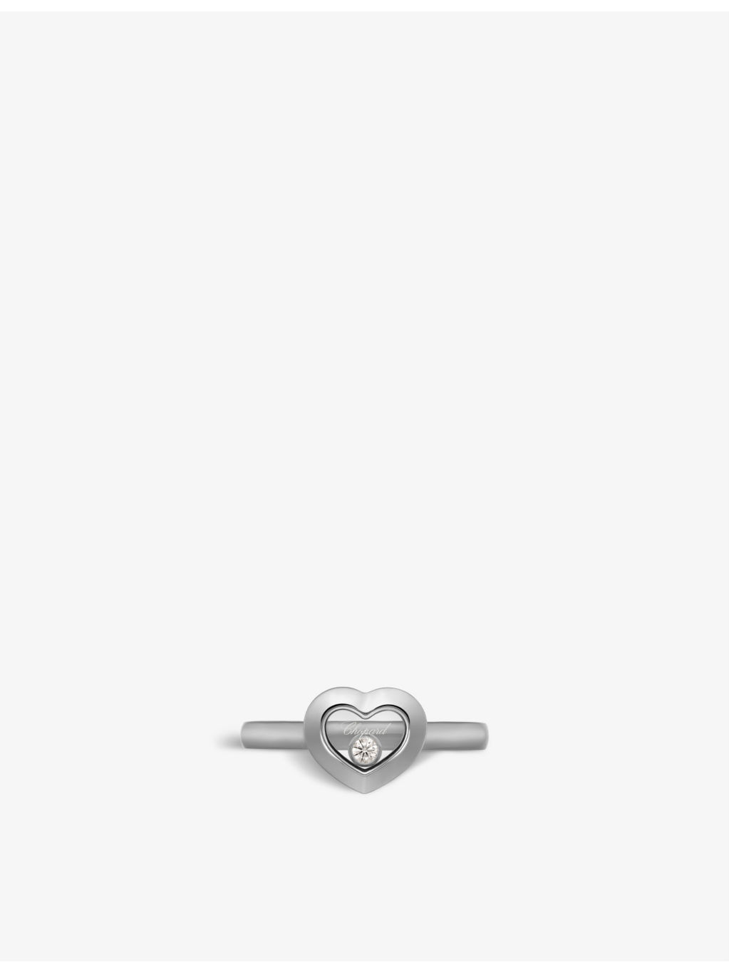 Happy Diamonds Icons 18ct white-gold and 0.05ct diamond ring - 3