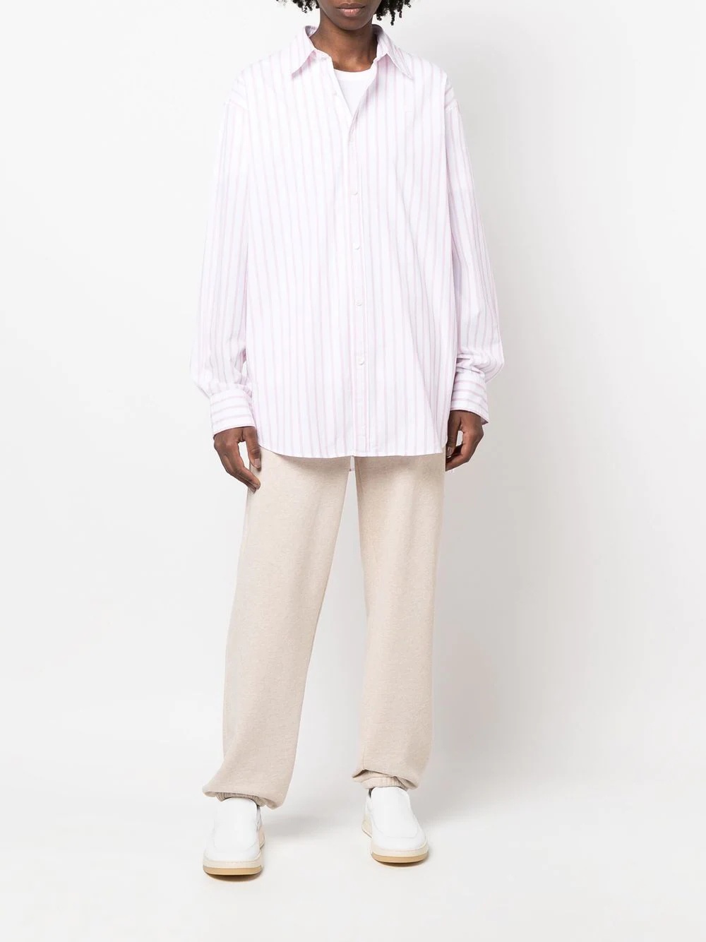 pinstripe organic cotton shirt - 3