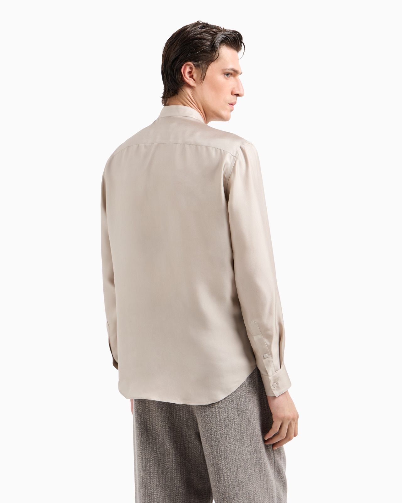 Slim-fit, silk-twill shirt - 3