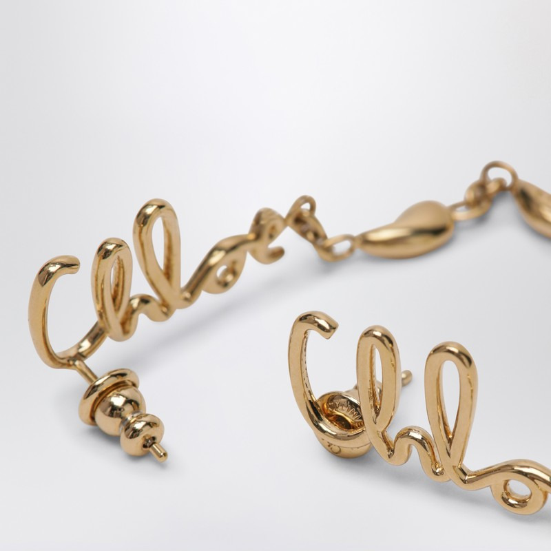 Chloé Chloé Iconic Gold Dangling Earrings Women - 2