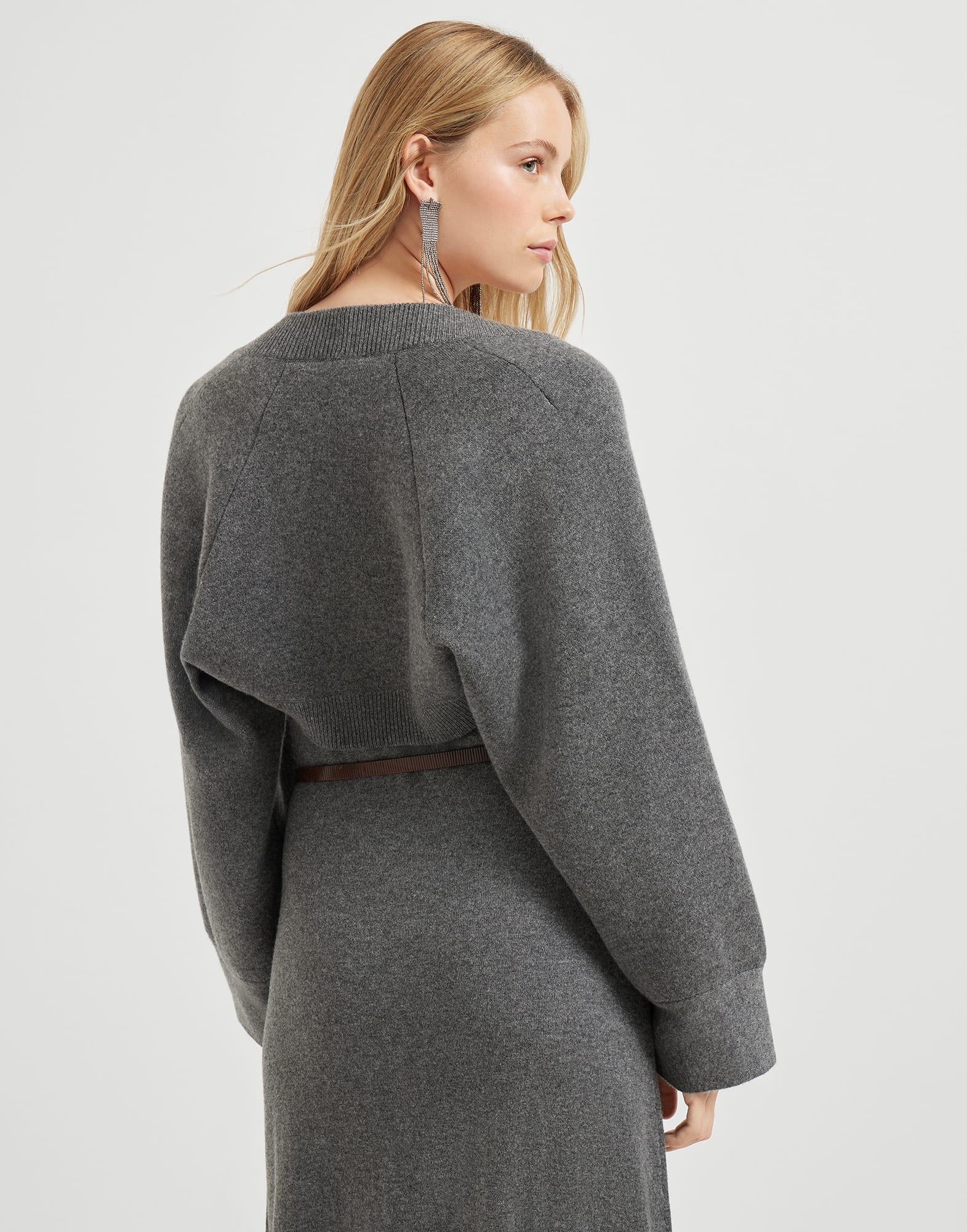 Cashmere double knit shrug - 2
