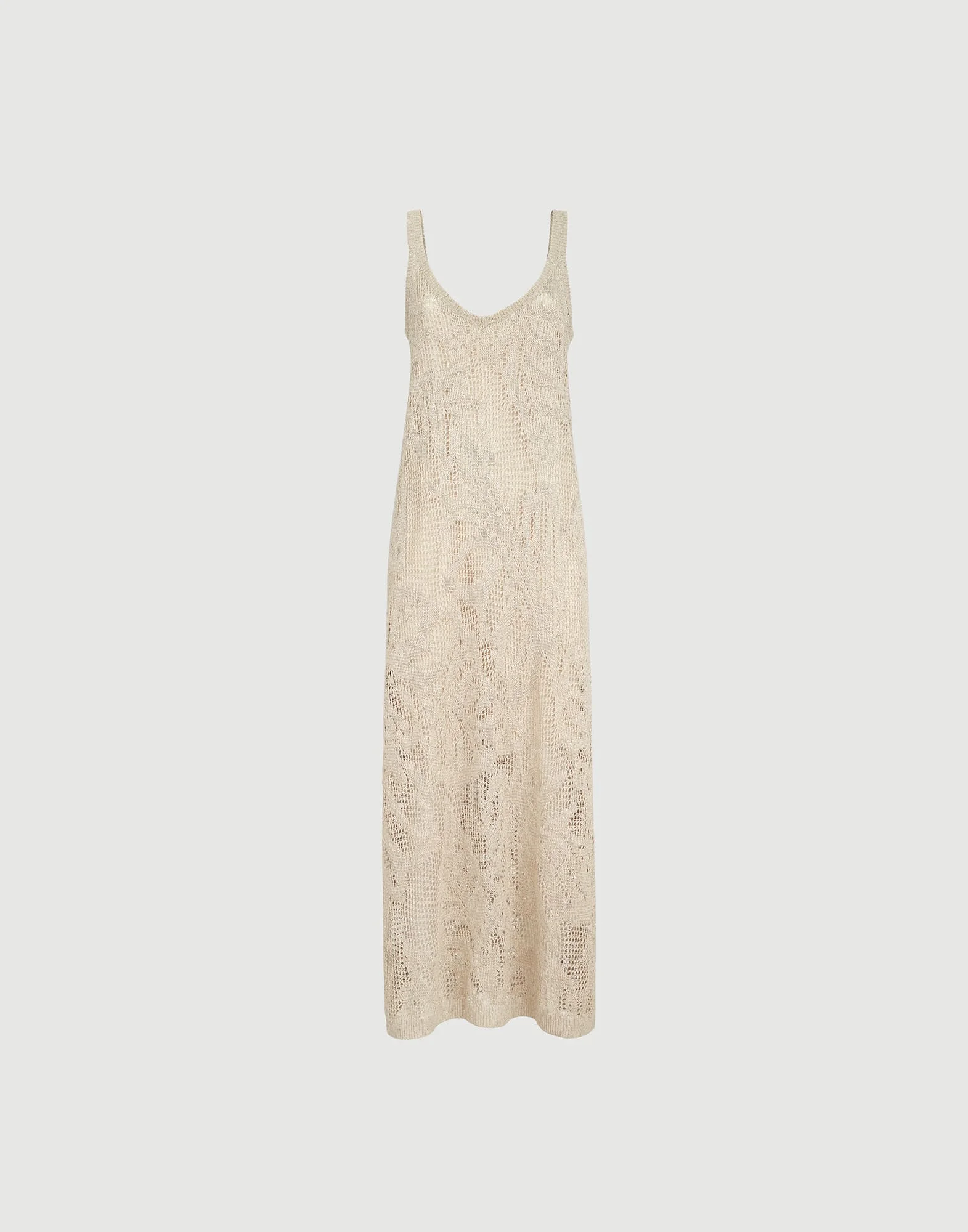 Dazzling water lillies dress in linen and cotton - 1