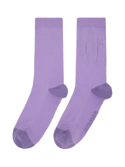 JACQUEMUS Purple 'Les Chaussettes Banho' Socks outlook