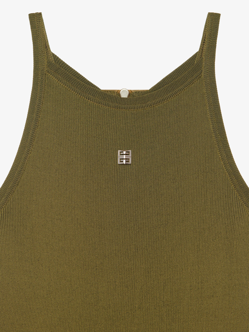 CARGO DRESS IN MIXED KNIT AND CANVAS 6