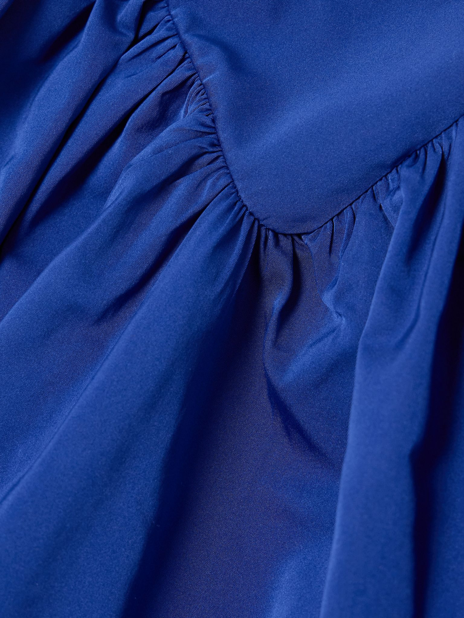 Sunday pleated taffeta mini dress Bright blue - 4