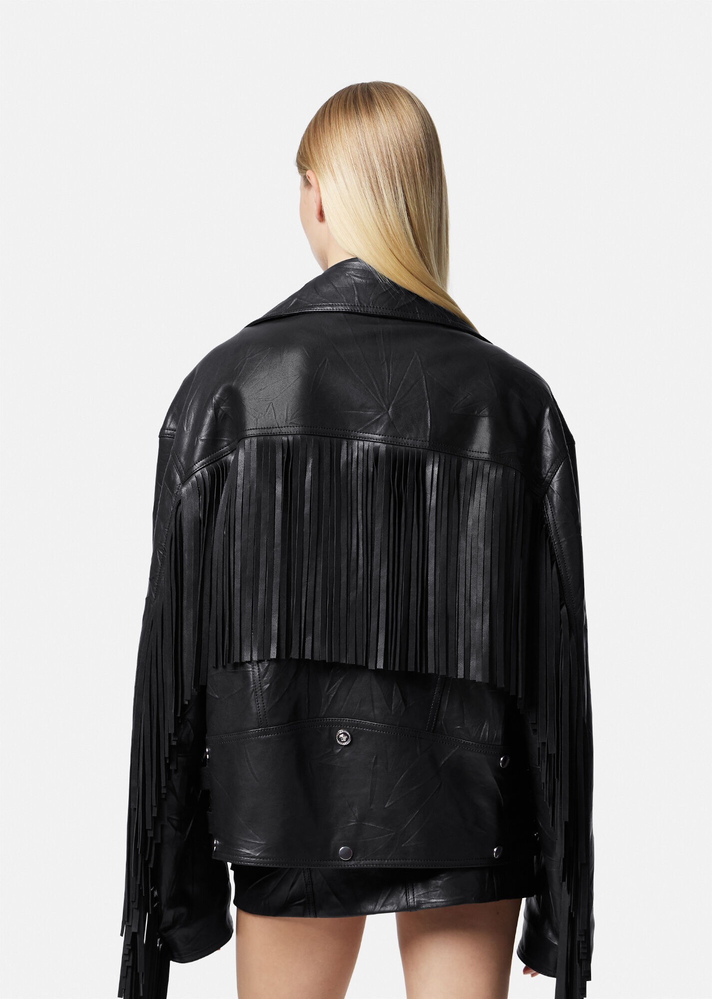 Fringed Leather Jacket - 4