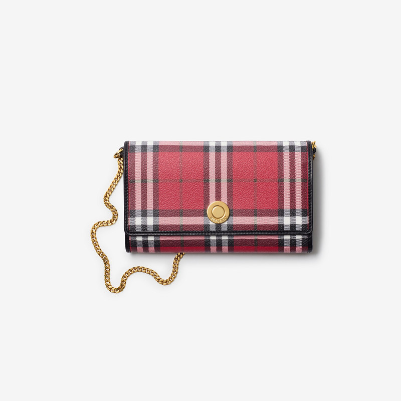 Check Chain Strap Wallet 1