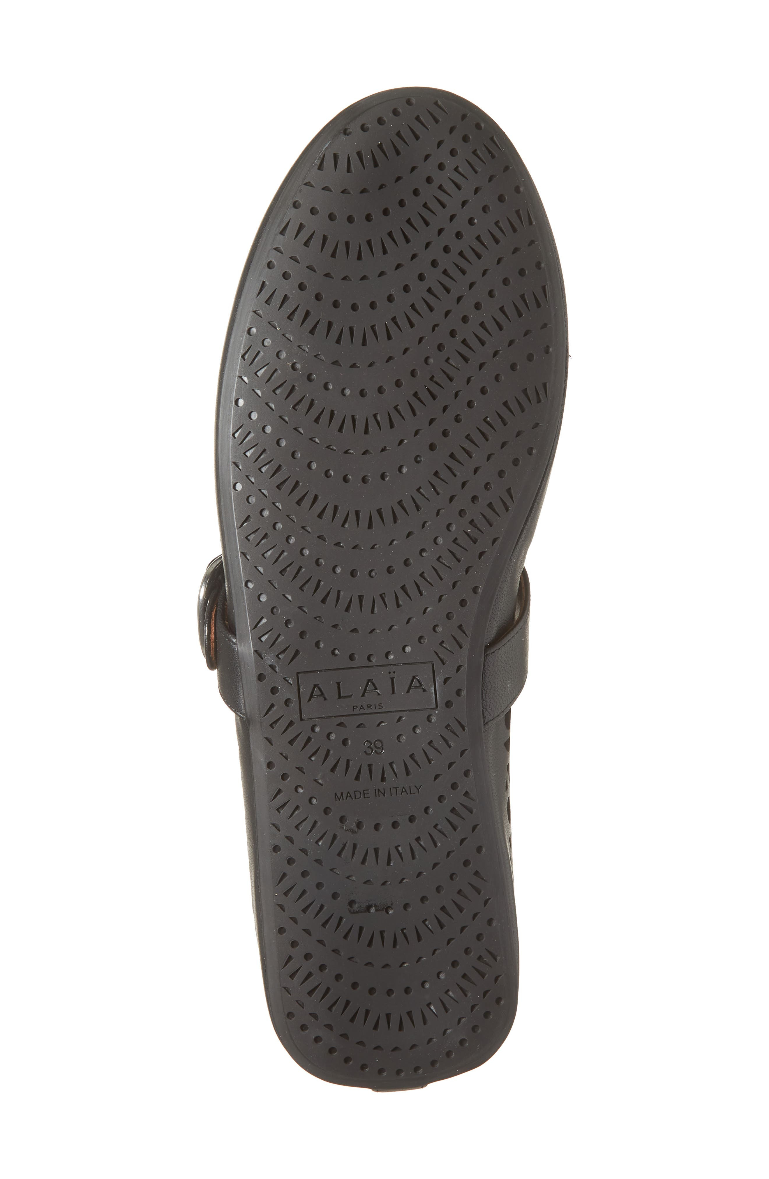 Alaïa Laser Cut Ballet Flat in Noir at Nordstrom - 6