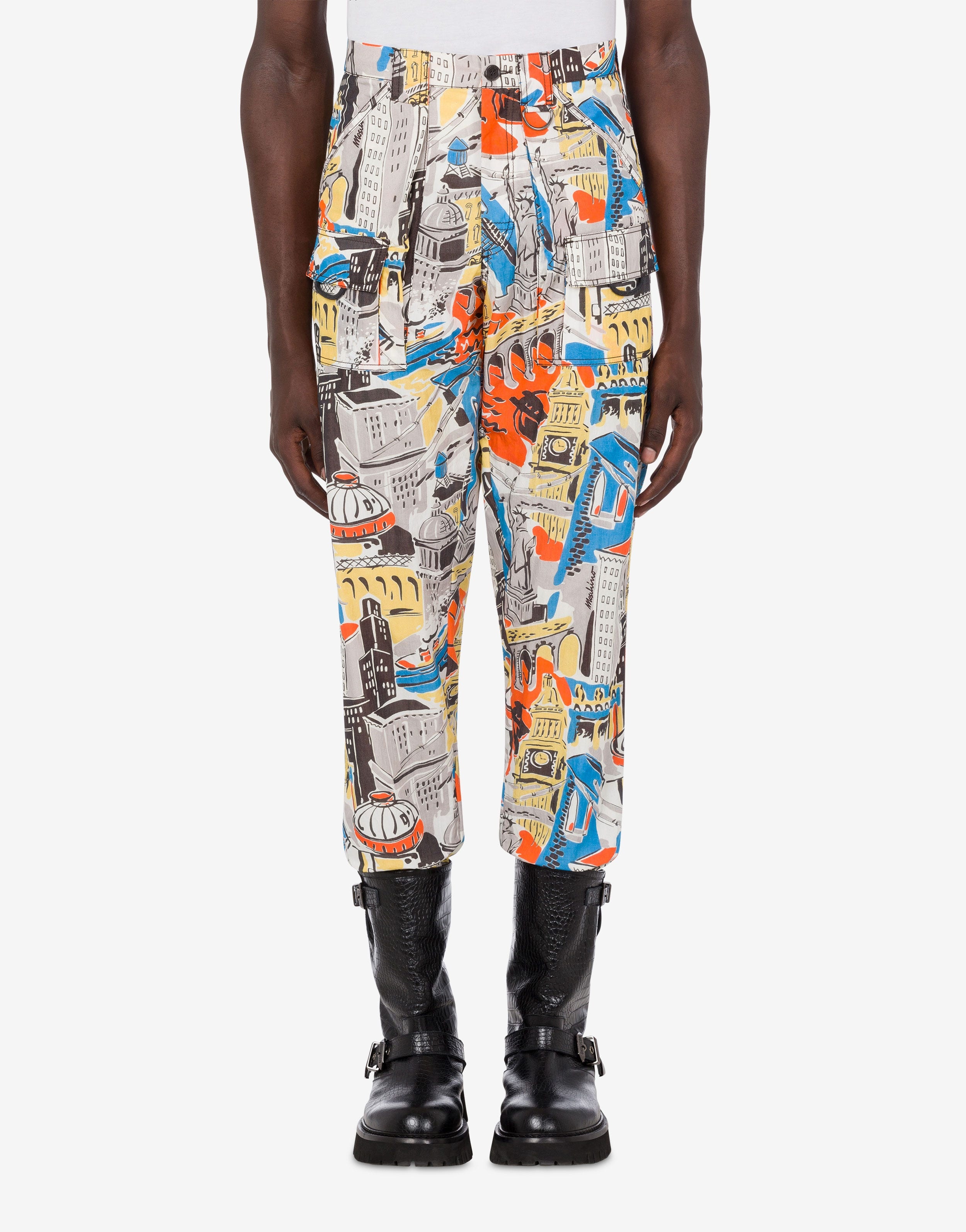 CITY PRINT NYLON TROUSERS - 2