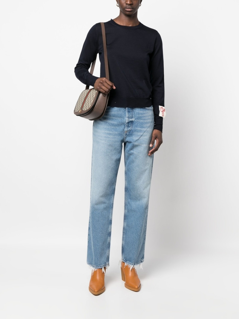 Golden Goose ripped-detailing wool jumper outlook