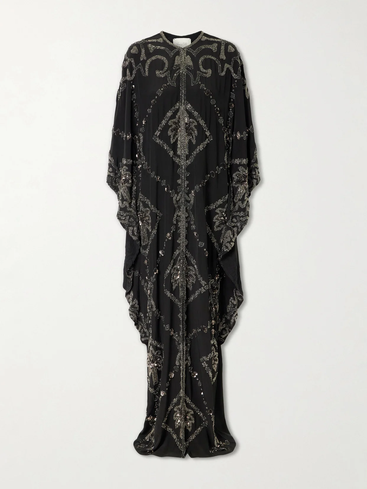 Embellished Silk Maxi Dress - 1