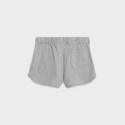 CELINE Triomphe mini shorts in cotton and cashmere outlook