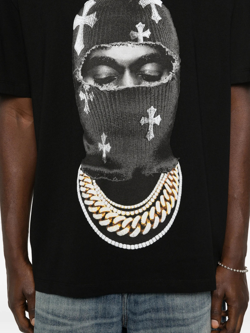 ih nom uh nit Ih Nom Uh Nit Mask Crosses-print T-shirt outlook