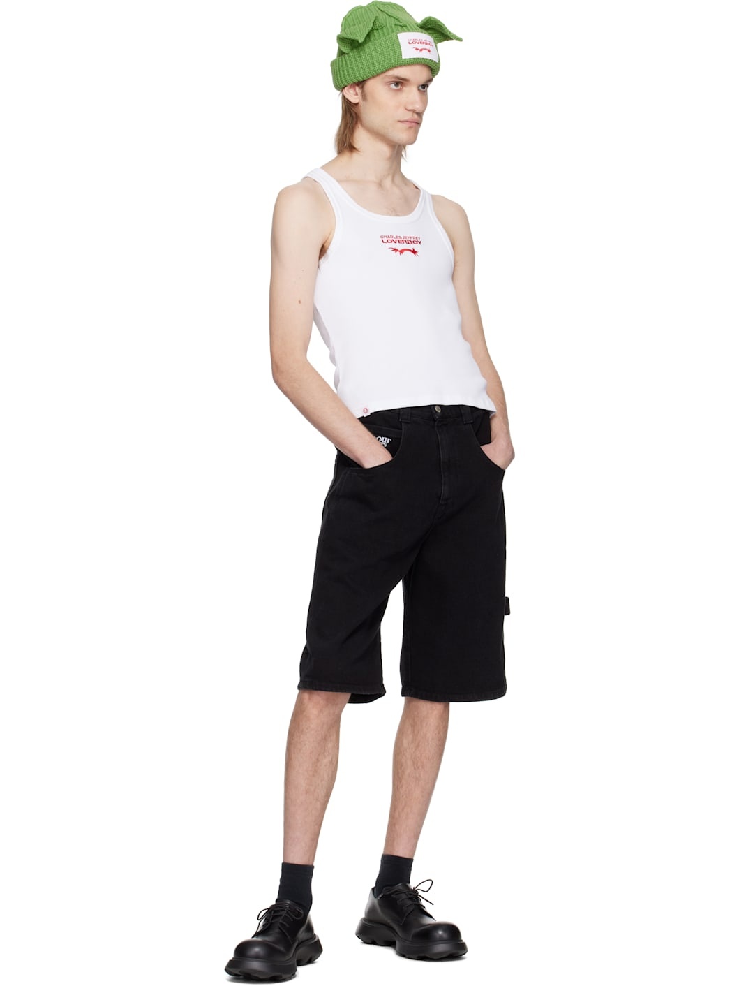 White Logo Tank Top - 4