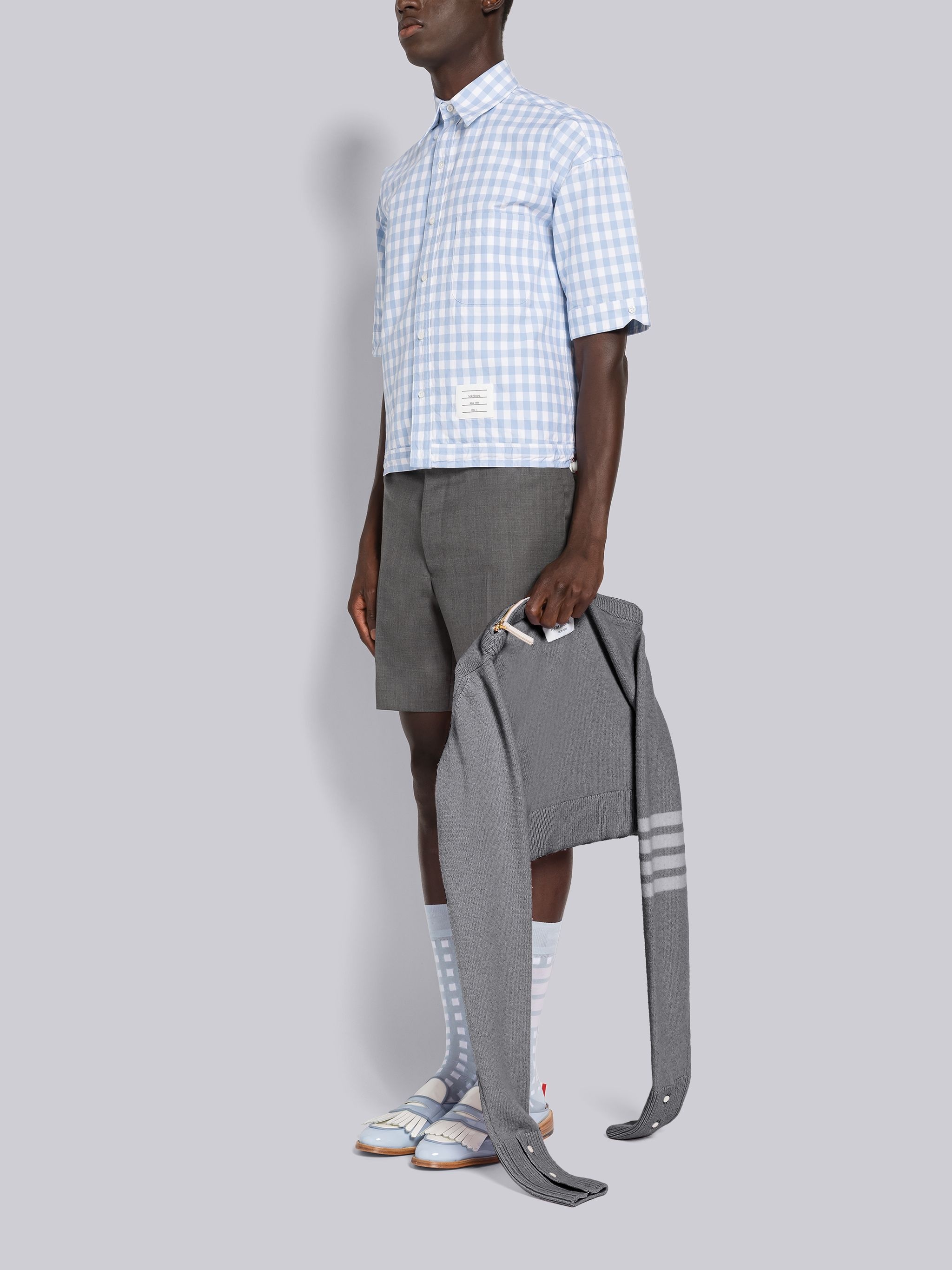 zip-up messenger bag - 5